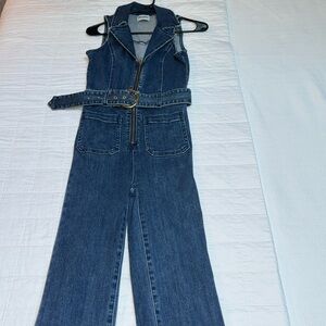 Show Me Your Mumu Jacksonville Cropped Jumpsuit in Lunar Blue